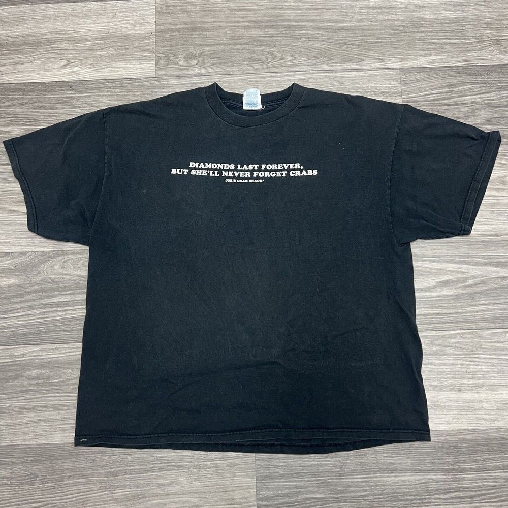 STD Sex Parody Shirt Mens 2XL XL Black Comedy Saying Meme Text Joe Crab Shack